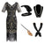 Black Gold 20s Party Dress