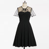 Black Plus Size 50s Party Dress