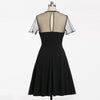 Black Plus Size 50s Party Dress