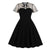 Black Plus Size 50s Party Dress