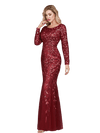Chic aftenkjole - Burgundy Gatsby