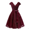 Burgundy Lace 50s Party Dress