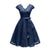 Navy Lace 50s Party Dress