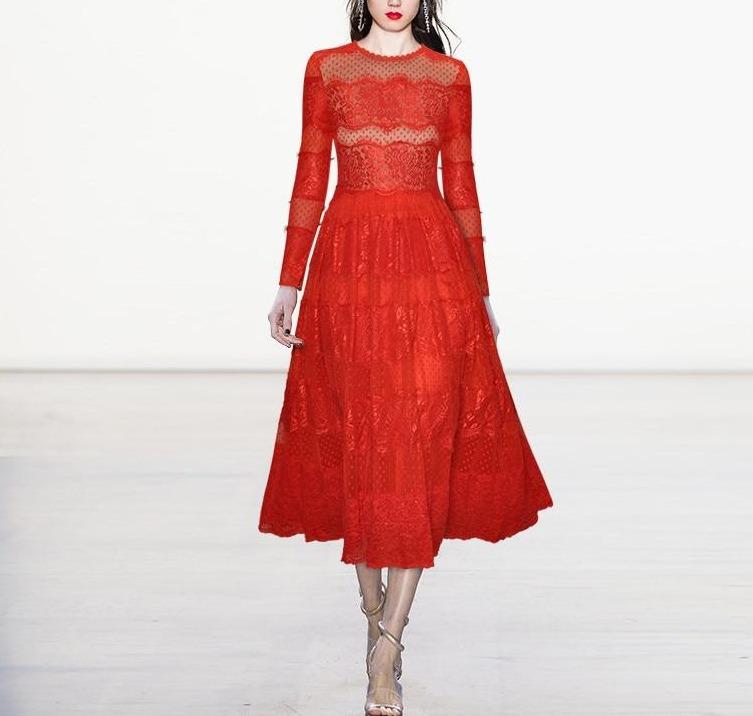 Vintage Red Evening Dress