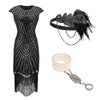 Black 20s Style Evening Dress