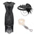 Black 20s Style Evening Dress