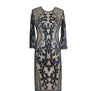 Beige Gatsby Style Evening Dress