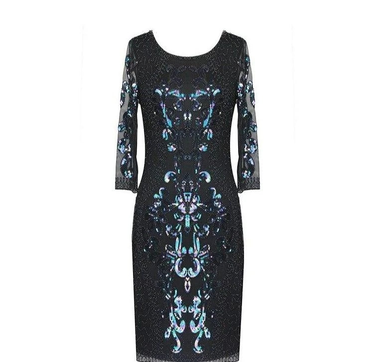 Black Gatsby Style Evening Dress