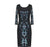 Black Gatsby Style Evening Dress