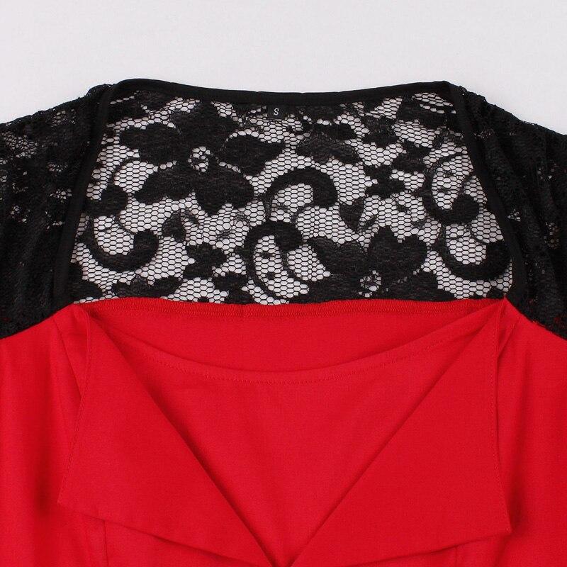 Vintage Rockabilly Red Evening Dress