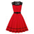Vintage Rockabilly Red Evening Dress