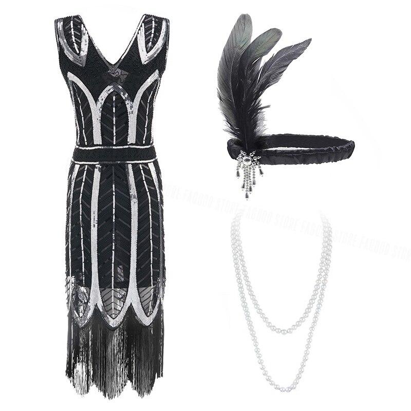 20s 30s Dress Silver