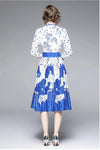 40s 50s Dress Blue