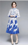 40s 50s Dress Blue