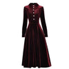 40s 50s Burgundy Dress