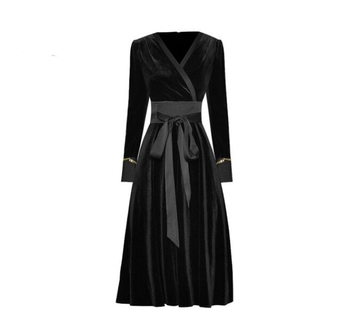 40s 50s Dress Black