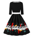 Plus Size Piano 50s Dress