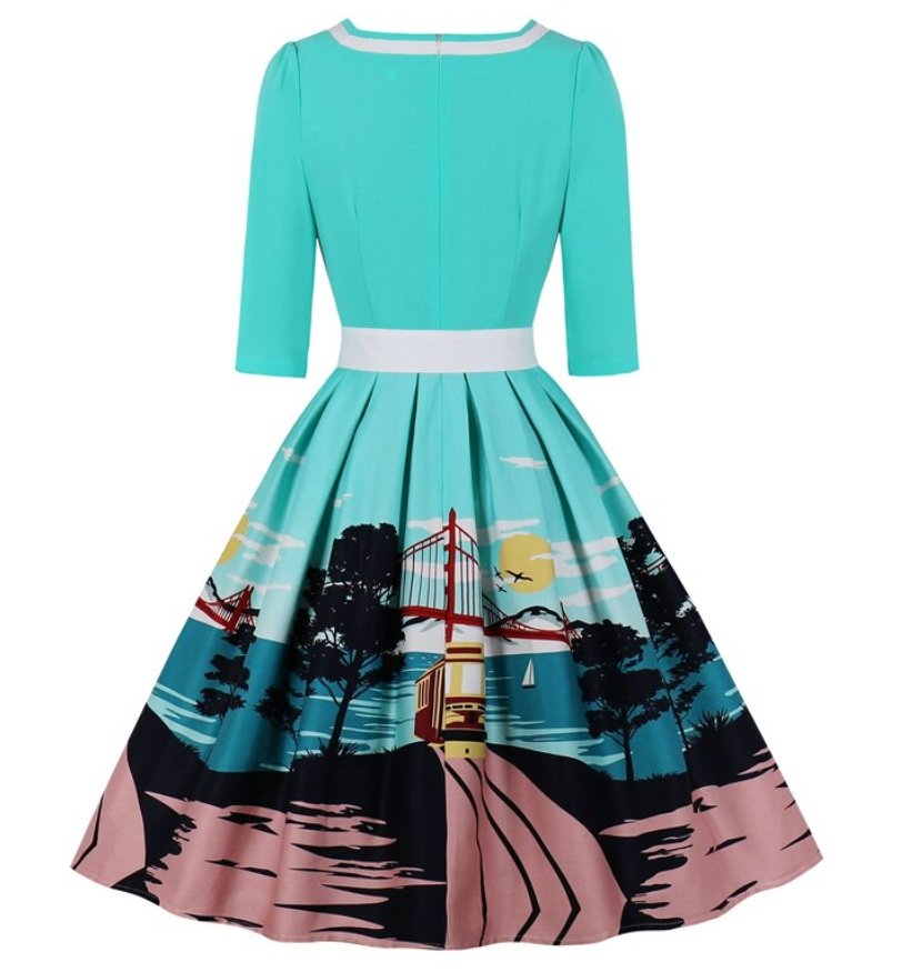 San Francisco Plus Size 50s Dress