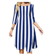 Blue And White 70s Dress