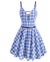 50s Summer Dress Blue