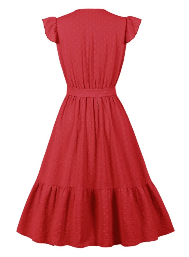 Red 50s Summer Dress