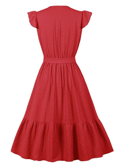 Red 50s Summer Dress