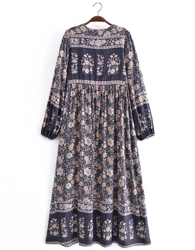 70s Floral Shift Dress