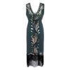 Green And Gold Gatsby Spirit Dress
