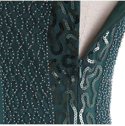 Green And Gold Gatsby Spirit Dress
