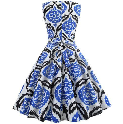 50s Dress Black And Blue