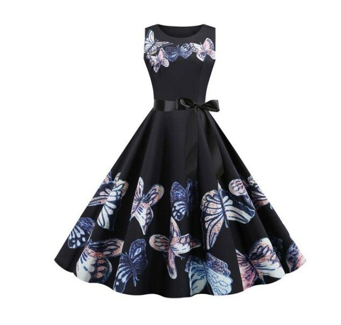 Violet Vintage Flare Dress