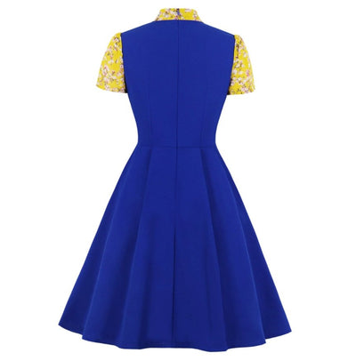 Women's 50s Blue Dress