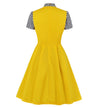 Women's 50s Yellow Dress