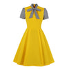 Women's 50s Yellow Dress