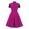 Women's 50s Dress Purple