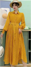 Women's Yellow 40s Dress