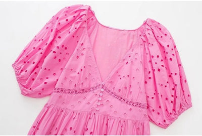 Women's Pink 40s Dress