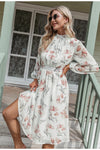 Vintage Pink Flower Dress