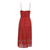 Vintage Red Floral Dress