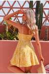 Yellow Vintage Floral Dress