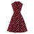 50s Sheath Dress Burgundy