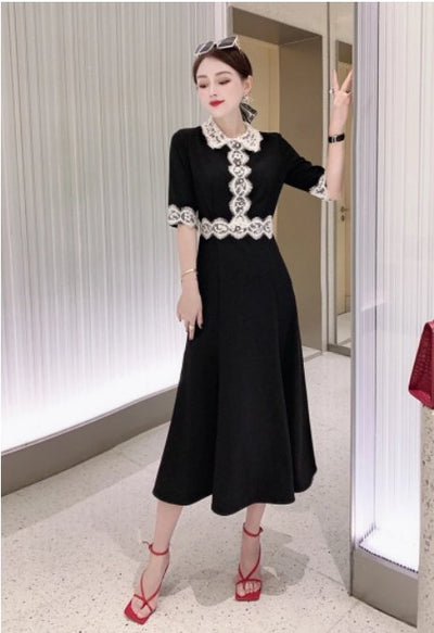 Vintage Black Sheath Dress