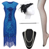 Blue 1920s Gatsby Dress