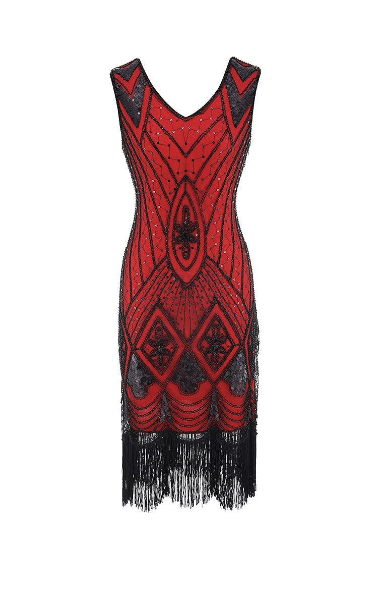 Red Gatsby Chic Dress