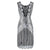 Silver Short Gatsby Dress