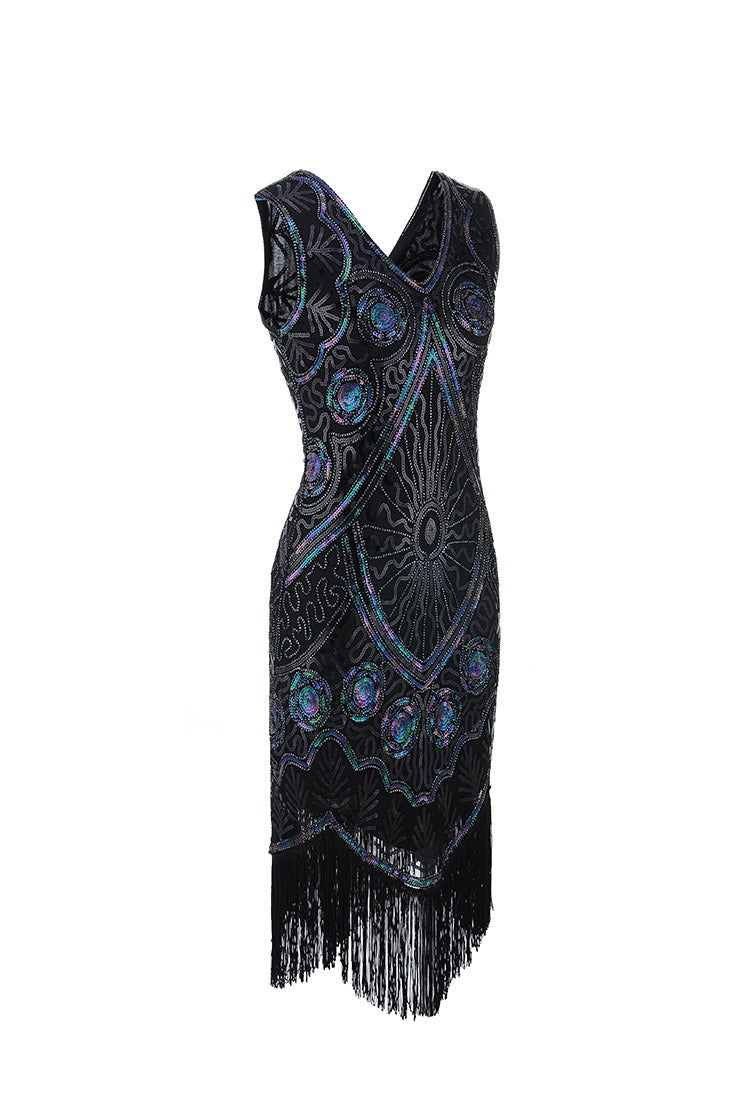 Black Short Gatsby Dress