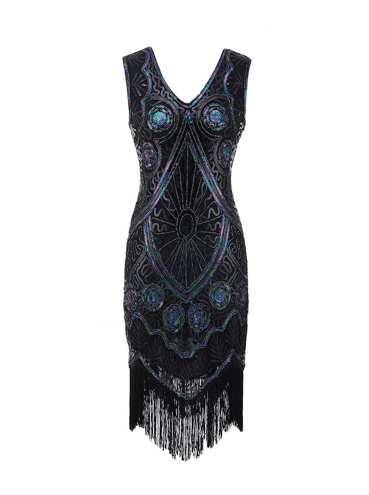 Black Short Gatsby Dress