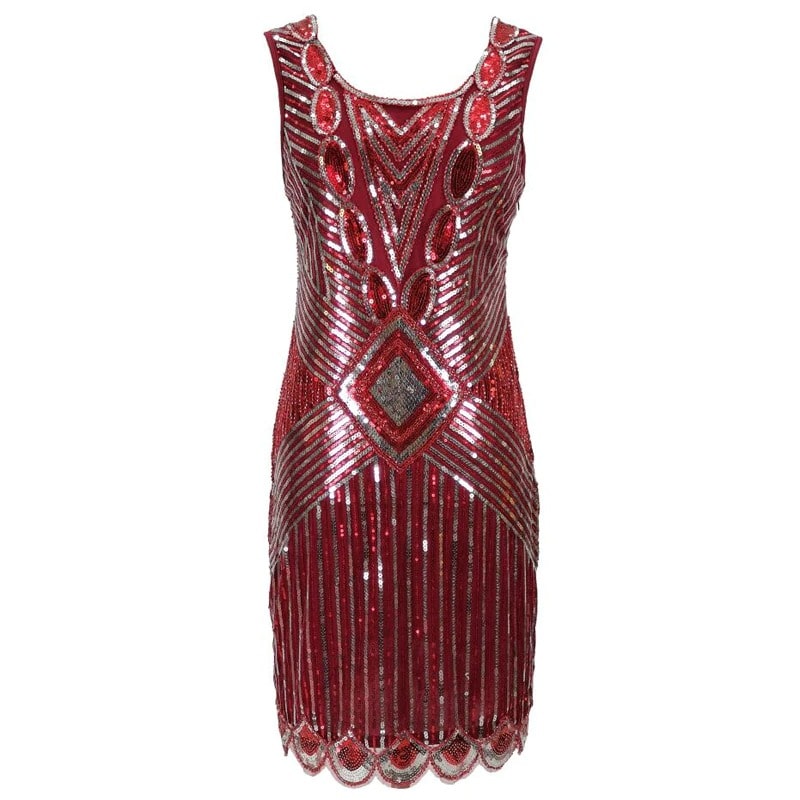 Red Short Gatsby Dress