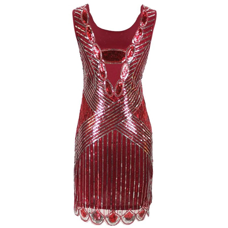 Red Short Gatsby Dress