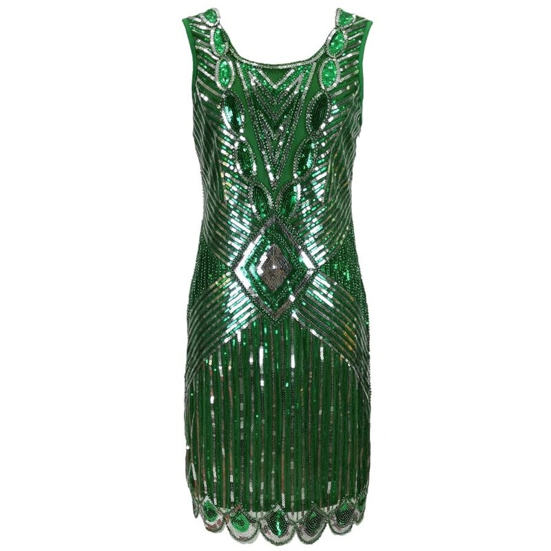 Green Short Gatsby Dress